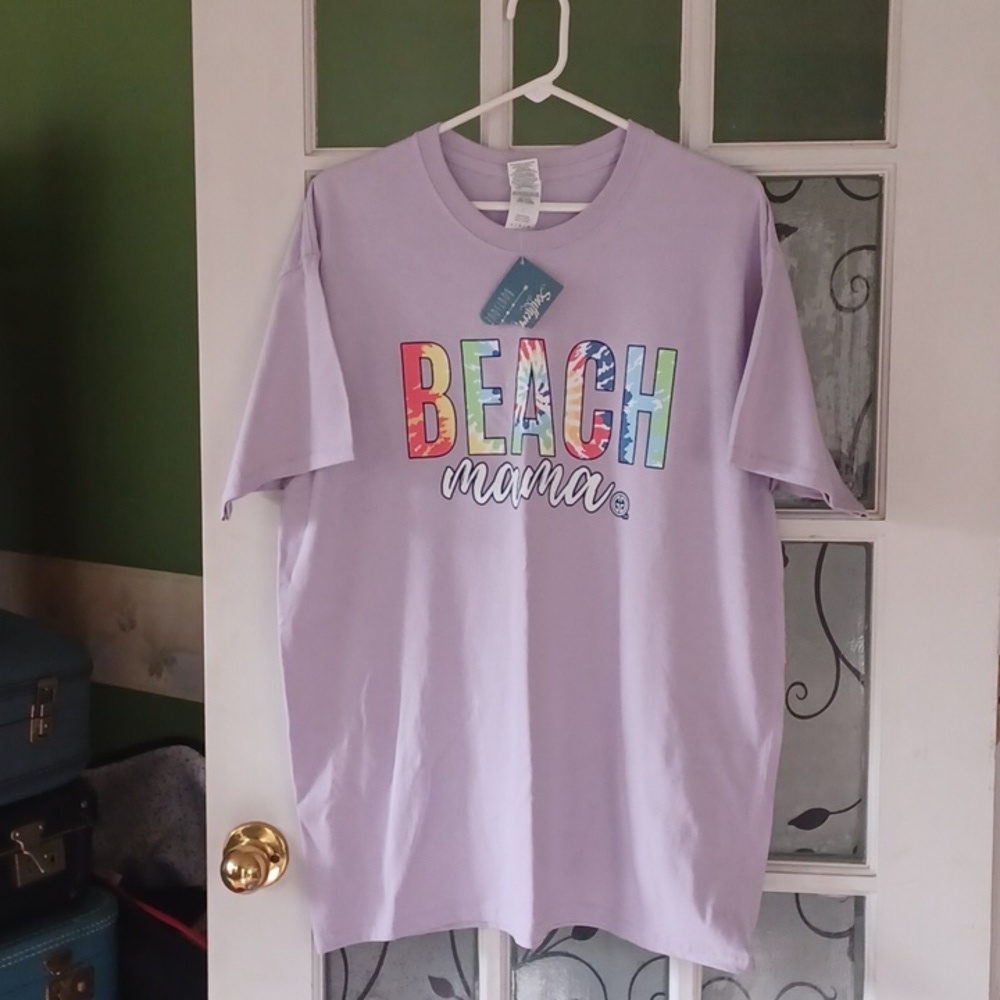Beach Mama tee shirt girlie girl originals women size large